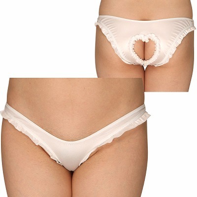 ストレッチフリルグロスOバック ホワイト ストレッチフリルグロスOバック ホワイト