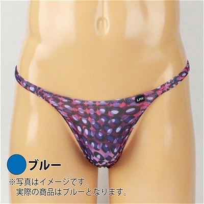 メンズ バブル柄2wayノーシームTバック (ブルー) Mサイズ メンズ バブル柄2wayノーシームTバック (ブルー) Mサイズ