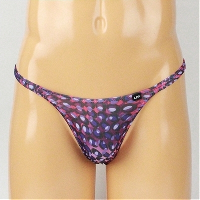 メンズ バブル柄2wayノーシームTバック (パープル) Mサイズ メンズ バブル柄2wayノーシームTバック (パープル) Mサイズ