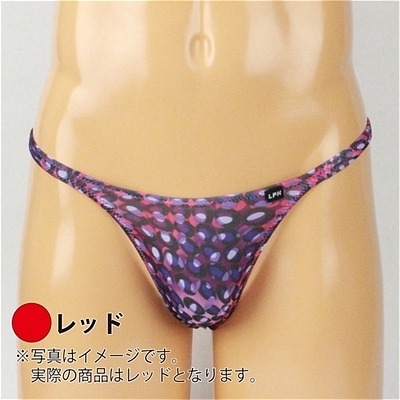 メンズ バブル柄2wayノーシームTバック (レッド) Lサイズ メンズ バブル柄2wayノーシームTバック (レッド) Lサイズ