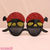 【340円★数量限定】海賊ドクロ仮面サングラス単品 黒×赤<お一人様1点限り>